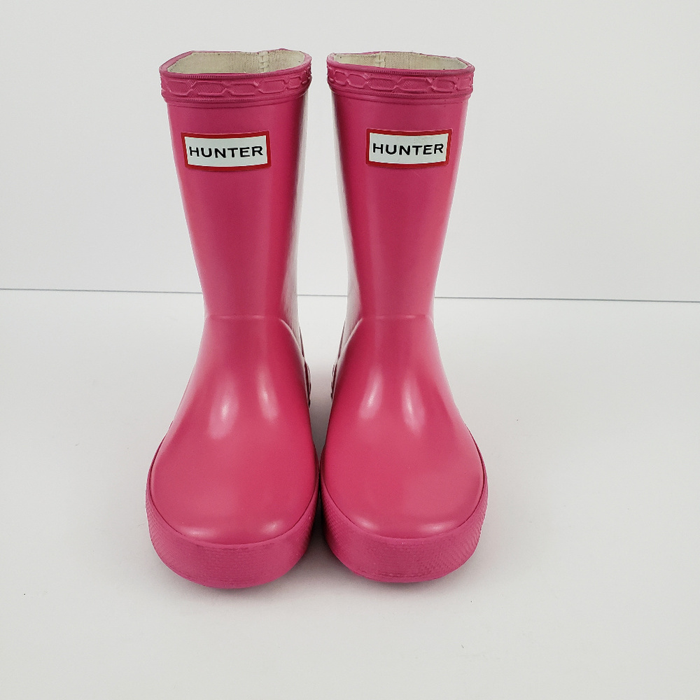 **NFS** HUNTER Toddler Pink Gloss Rain Boots UK 7 - Picture 2 of 8